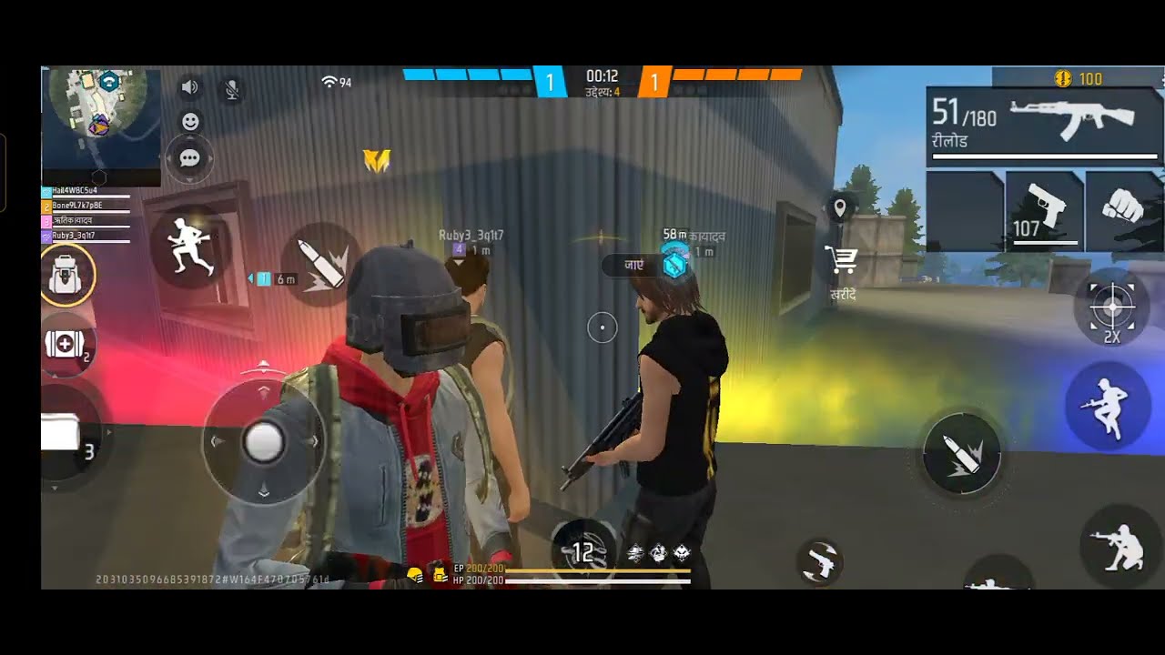 GARENA FREE FIRE🔥CS RANKED 1VS4😎 KAR DIYA DAY 1 😱 FREE FIRE 