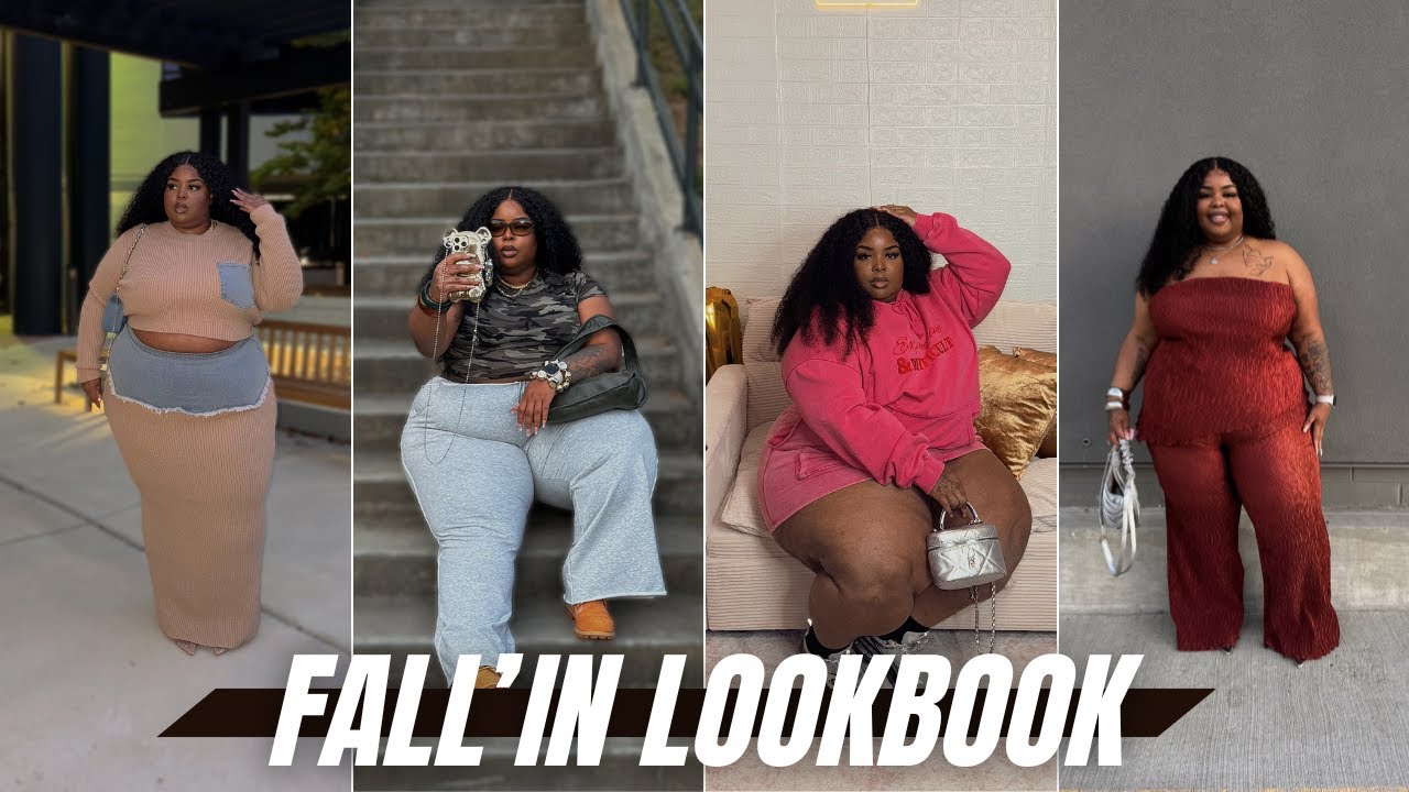 FALL'IN LOOKBOOK | 6+ Outfit Ideas For End Of Summer | Plus Size Fashion | Styling! | Daquana White