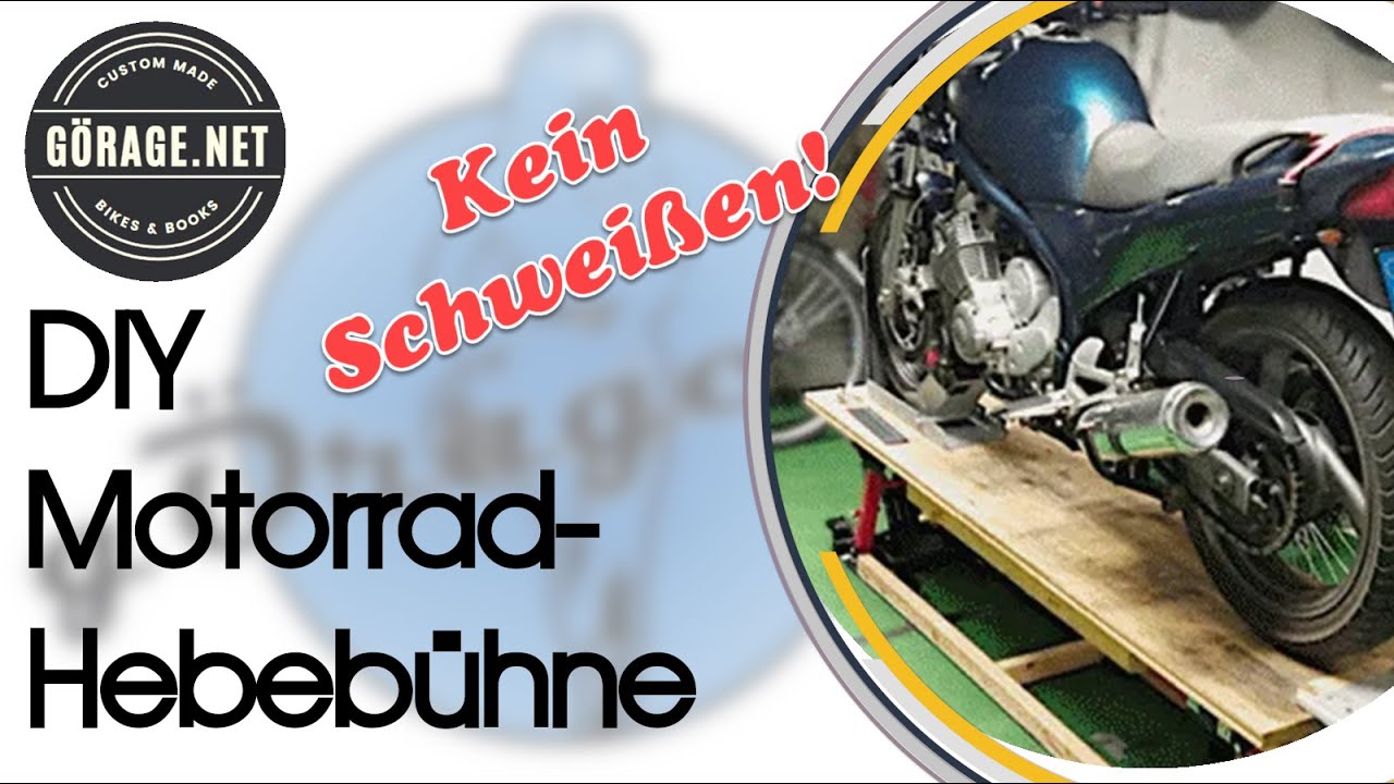 DIY-Motorrad-Hebebühne aus Holz - günstig, zuverlässig, einfach zu bauen! Kein Schweißen!