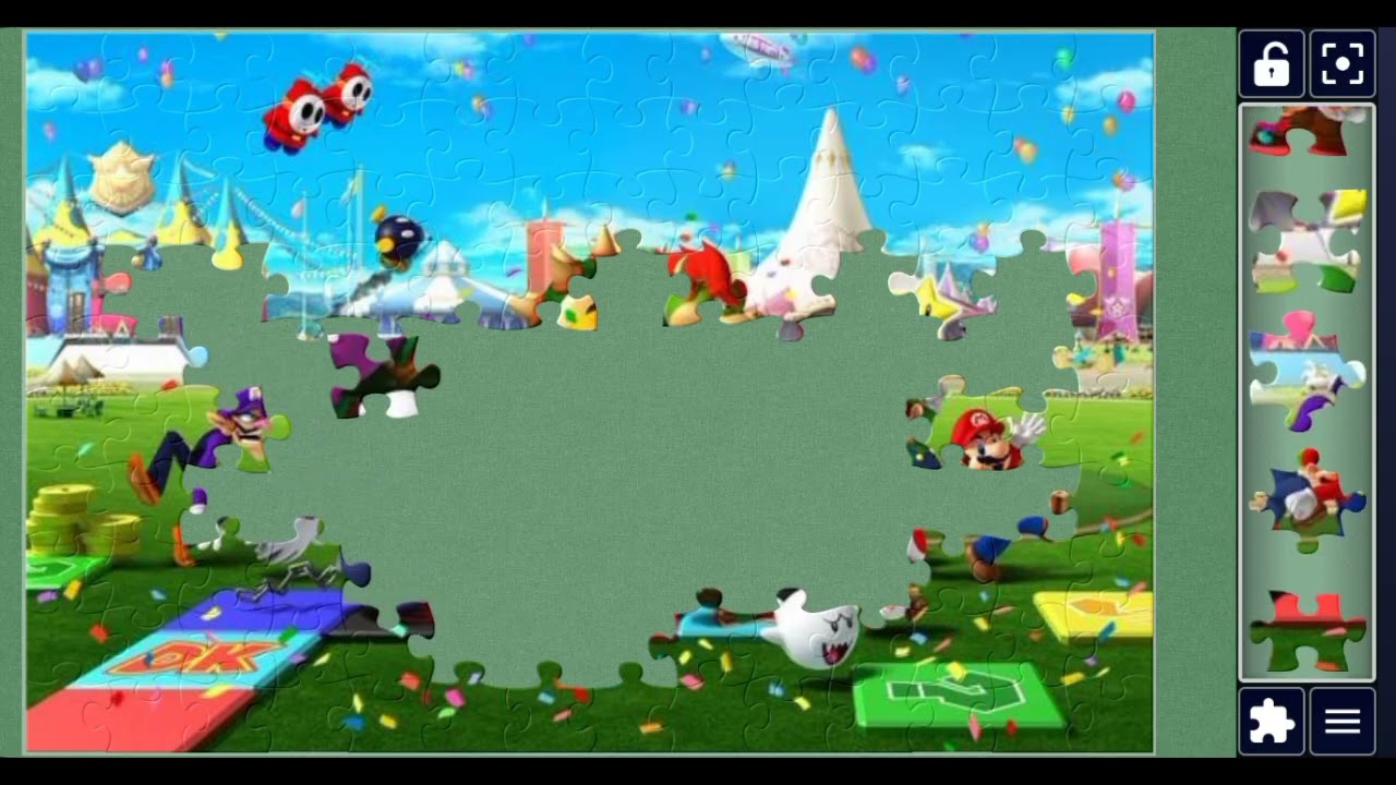 Mario Party Group Celebration 🎆🎉//Cartoon jigsaw puzzle 