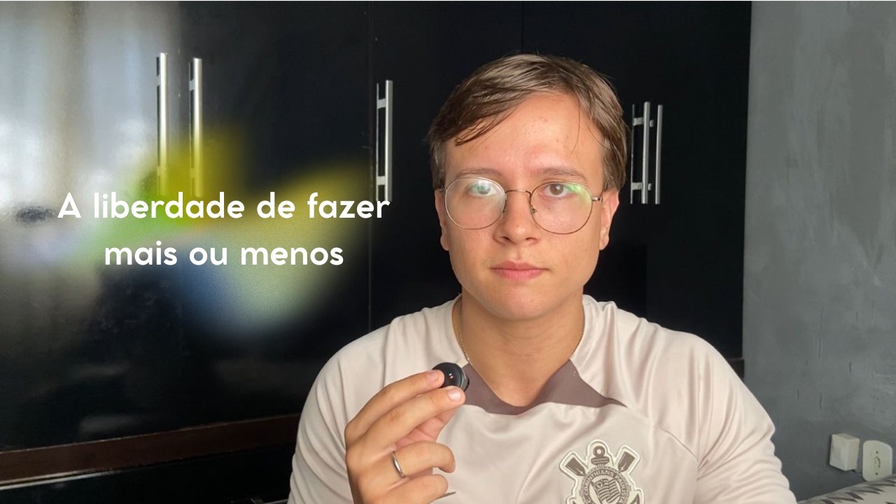 Nem tudo precisa ser feito de maneira PERFEITA