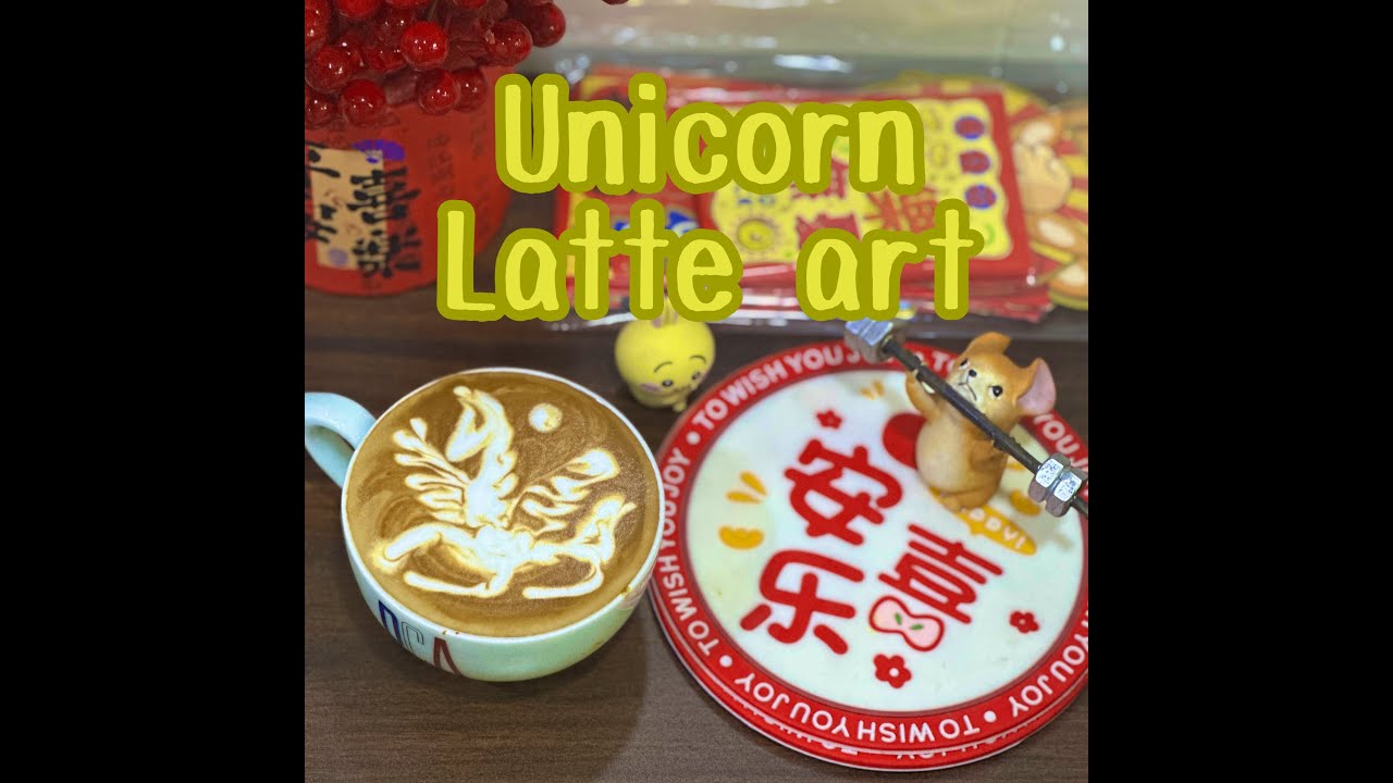 Unicorn latte art 20th Jan