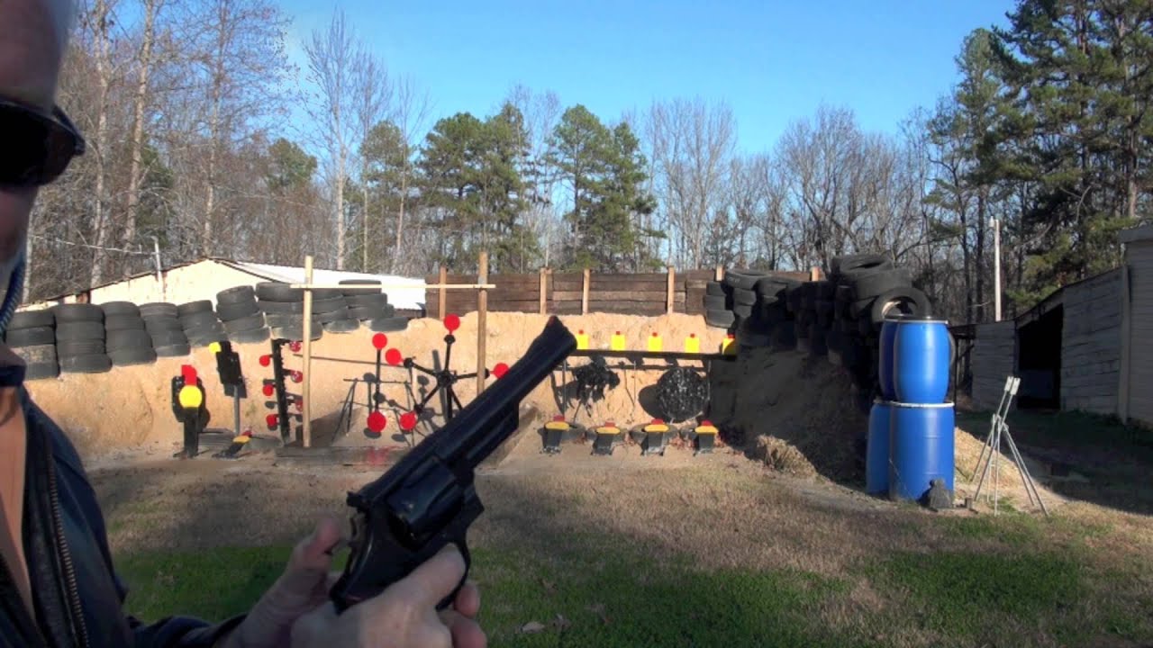 Smith & Wesson 41 Magnum Revolver Shooting Action