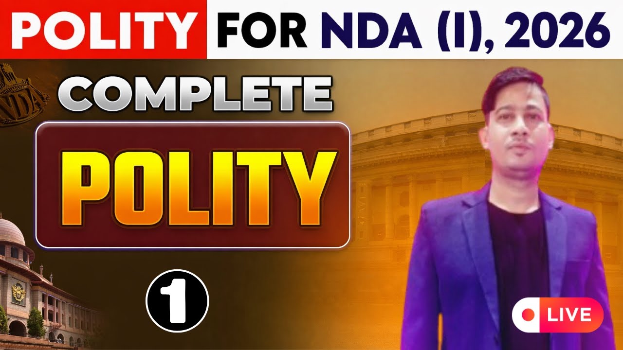 Polity Class 01 | NDA & CDS 2026 | Complete Polity Course | Live Class | Brijesh Sir | NDA 2026