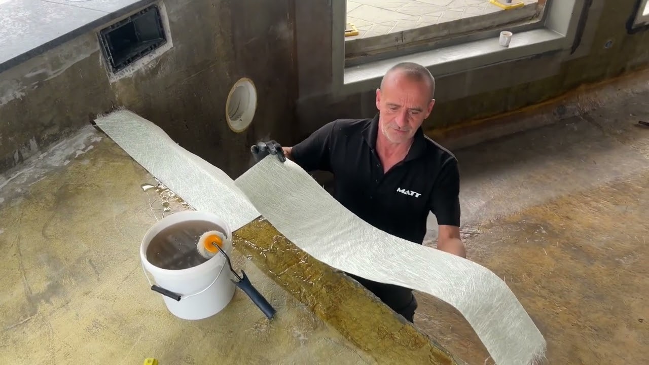 How to fibreglass sharp corners