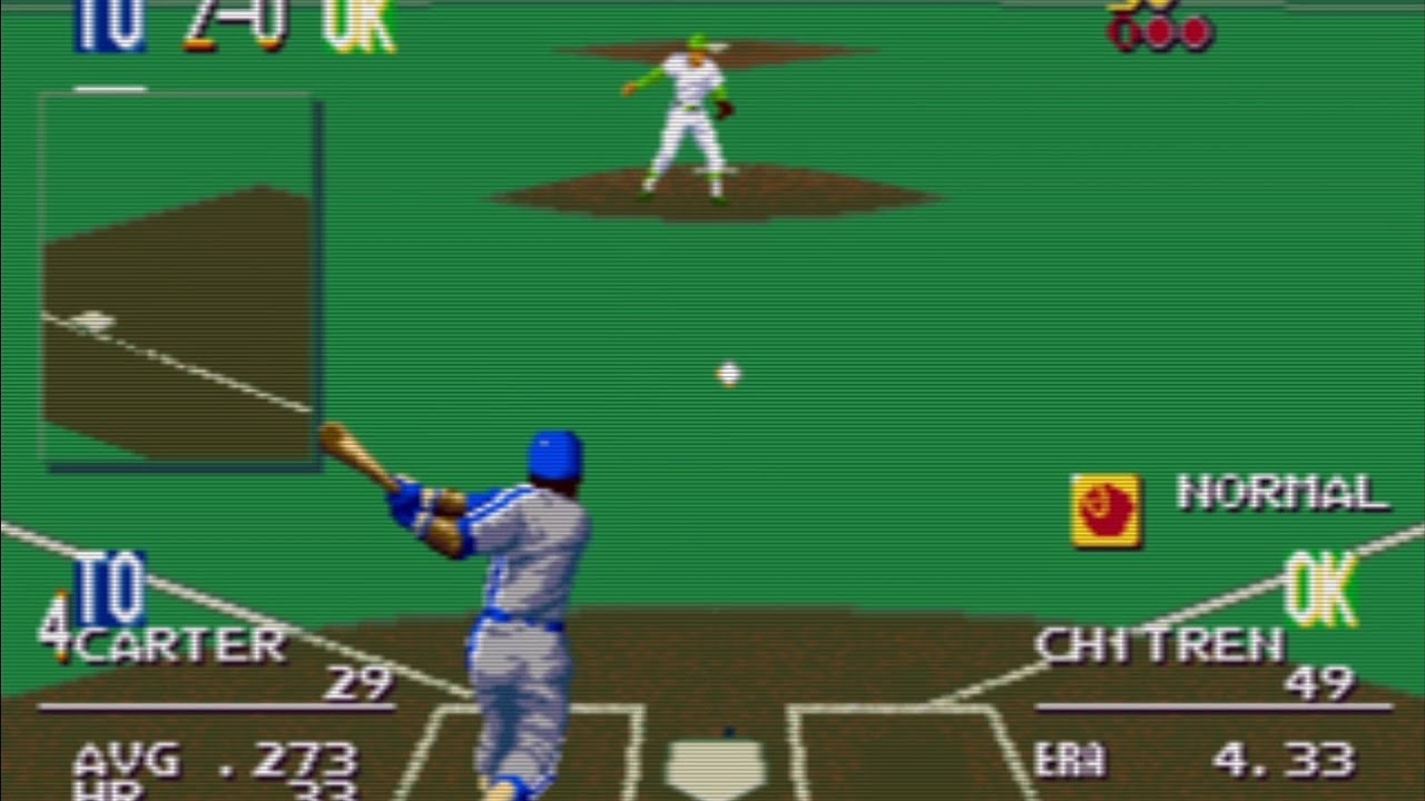 Sports Talk Baseball (Sega Genesis) Toronto Blue Jays vs Oakland A's
