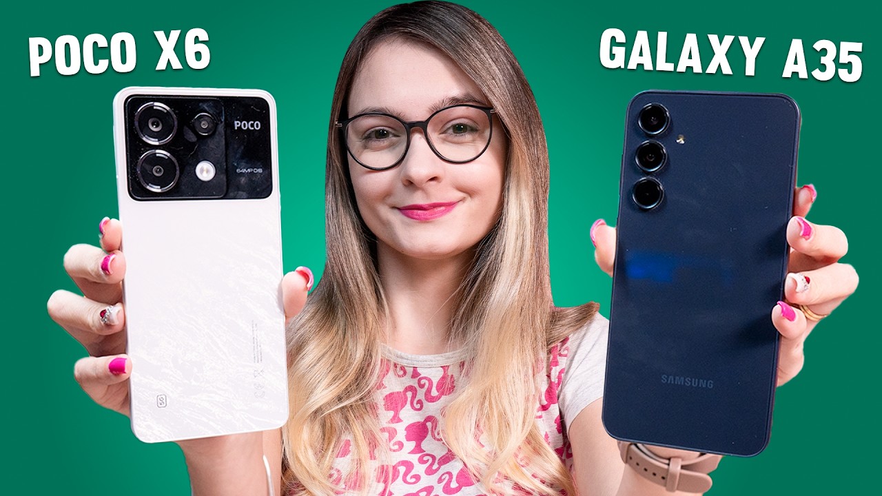 Poco X6 vs Galaxy A35! Qual é o MELHOR CELULAR em 2024? Comparativo!