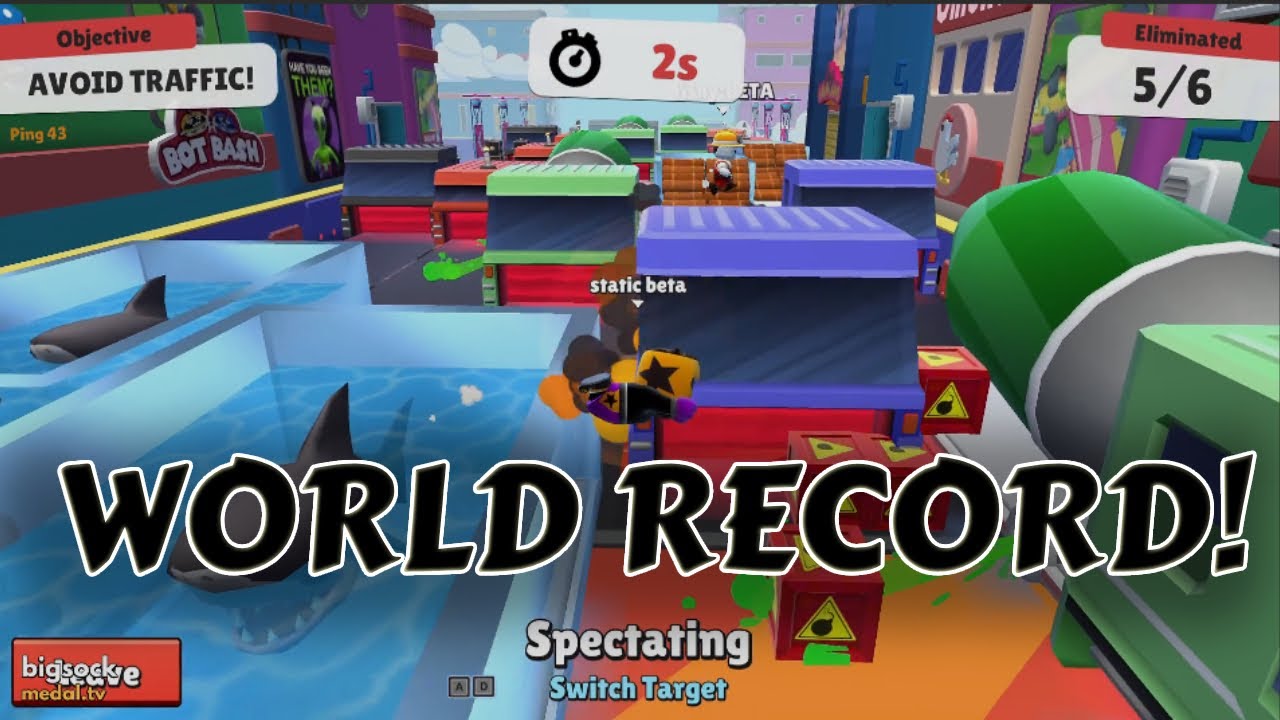 I GOT THE WORLD RECORD FOR THE NEW STUMBLE GUYS MAP!