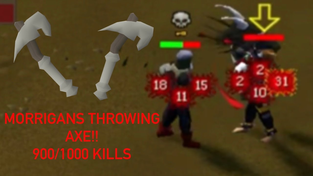 UNLOCKING MORRIGANS THROWING AXE (BH)- OSRS BOUNTY HUNTER PKING 900/1000 KILLS