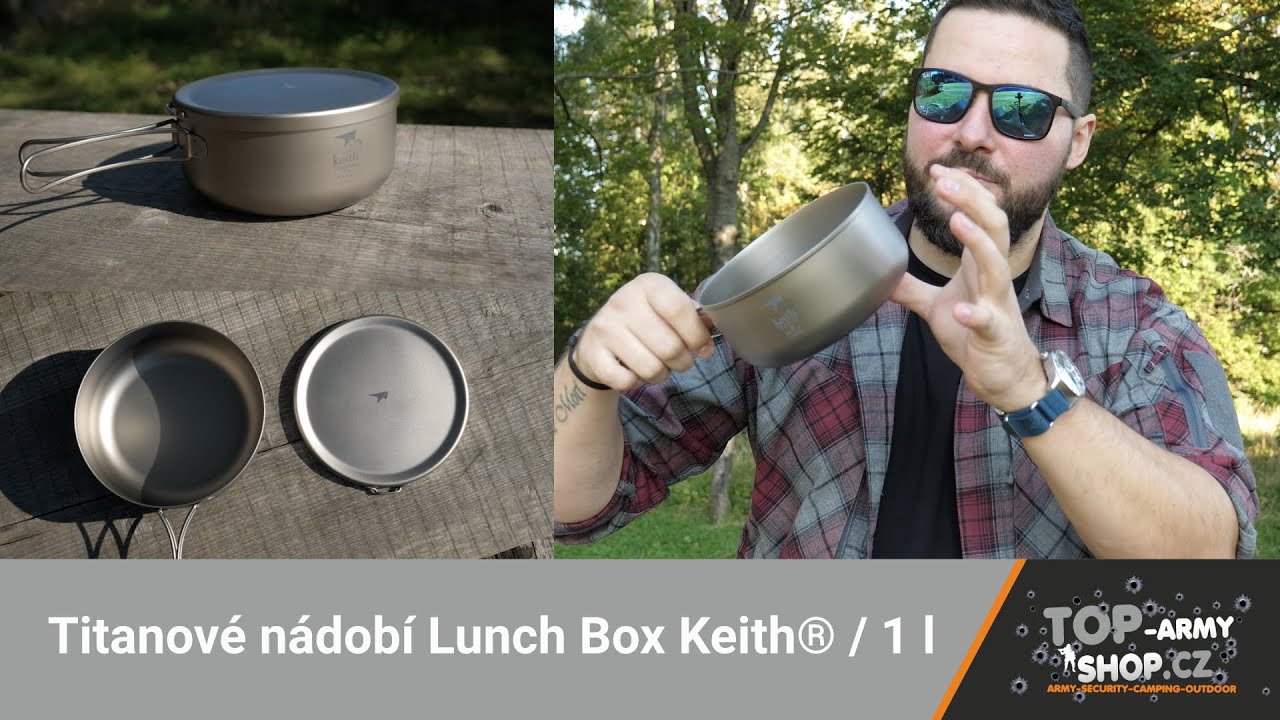 Titanové nádobí Lunch Box Keith® 1 l - Lehké a účelné! Rigad