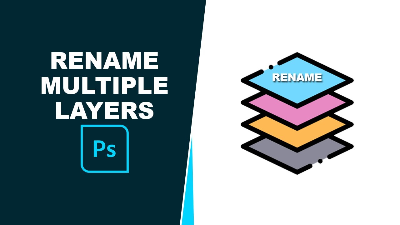 how to rename multiple layers in photoshop