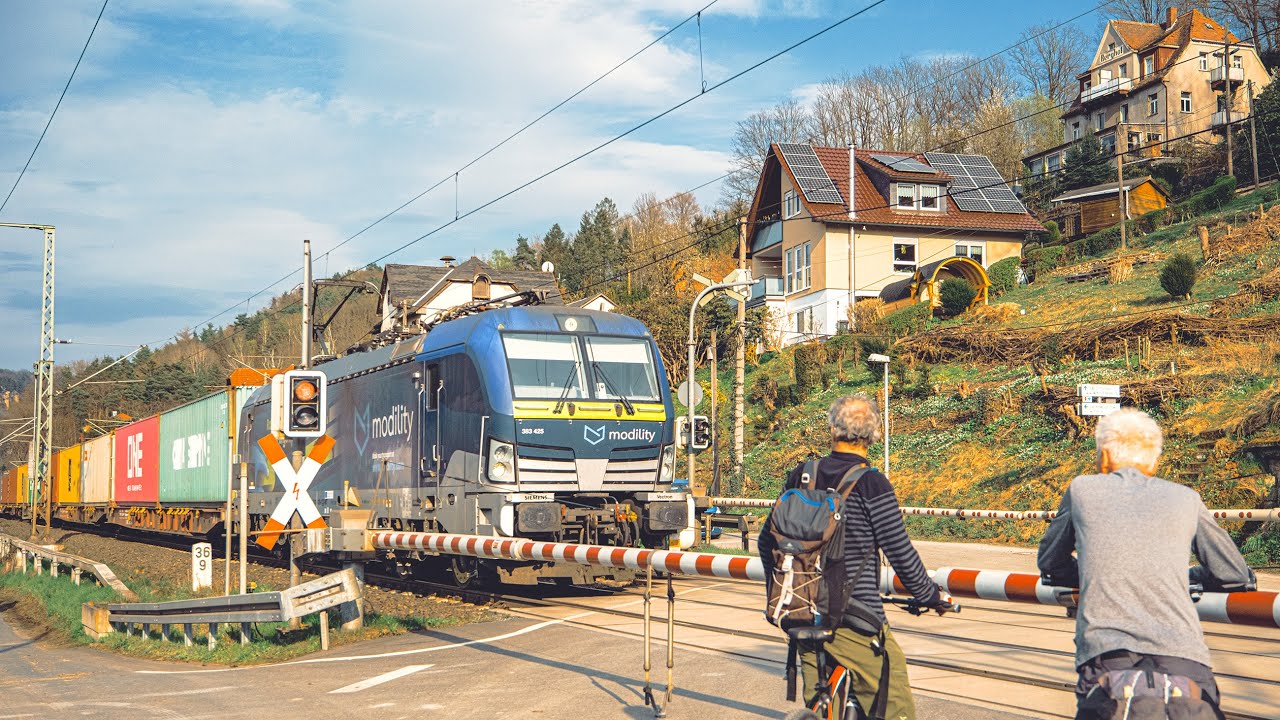 4K: TRAINS DEUTSCHLAND COMPILATION ACTION - STADT WEHLEN