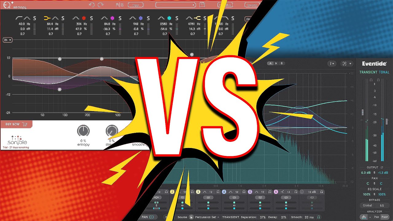 Eventide Split EQ vs Sonible Entropy Eq+ :  Who does it better?