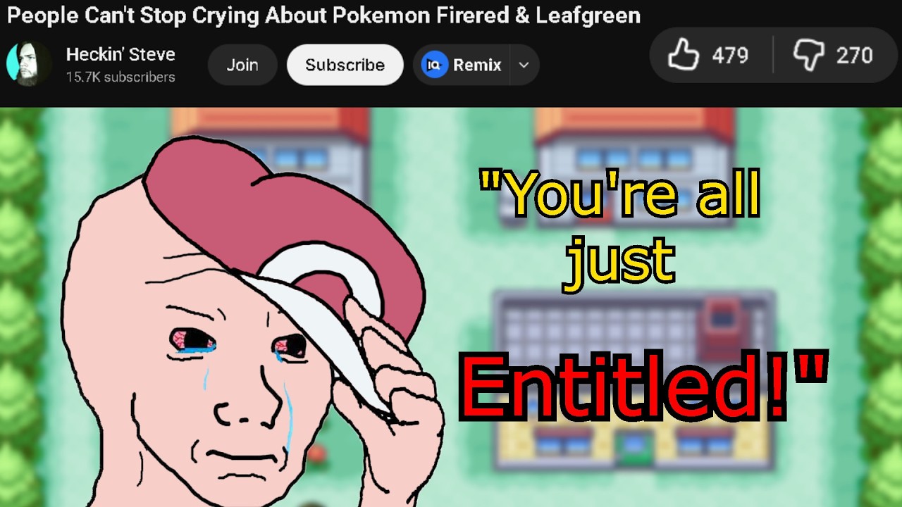 Pokemon shill is DESPERATE to defend Firered and Leafgreen's on the switch