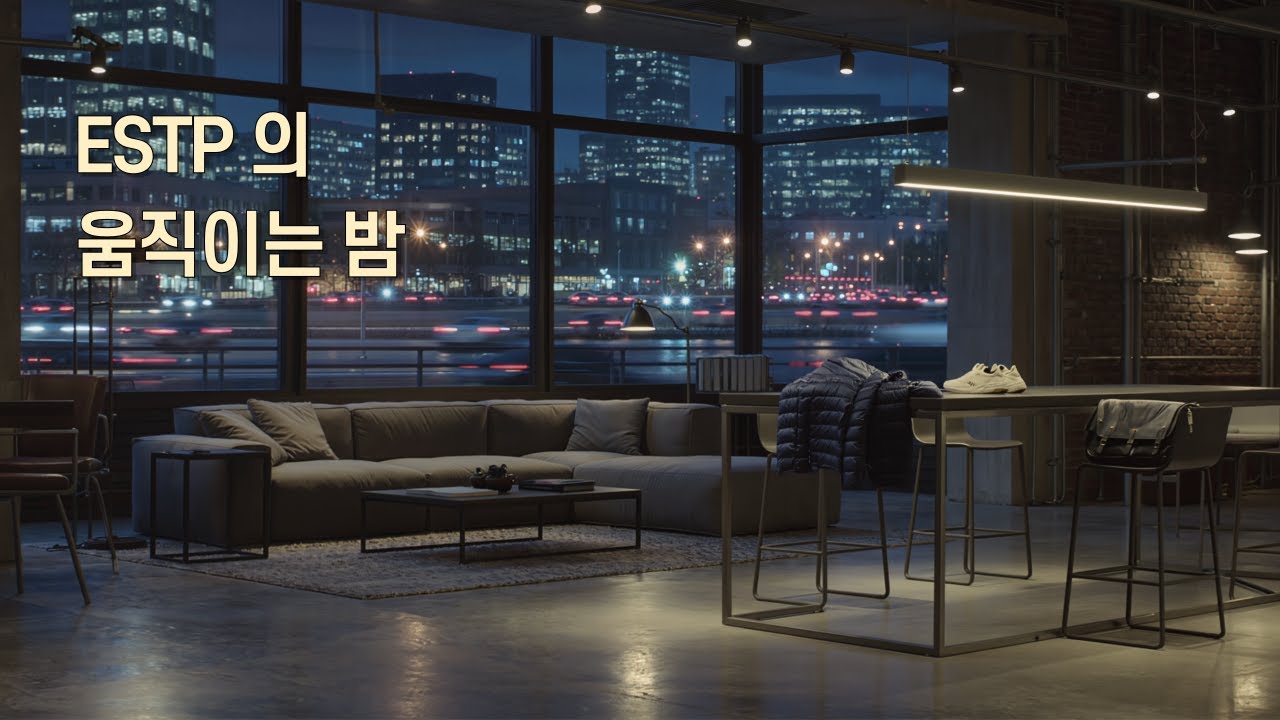 [MBTI 힐링 사운드] ESTP 겨울 밤,도시는 멈추지 않고 감각은 깨어 있는 로파이(ESTP Winter  Lofi – Urban Motion,Grounded Presence)