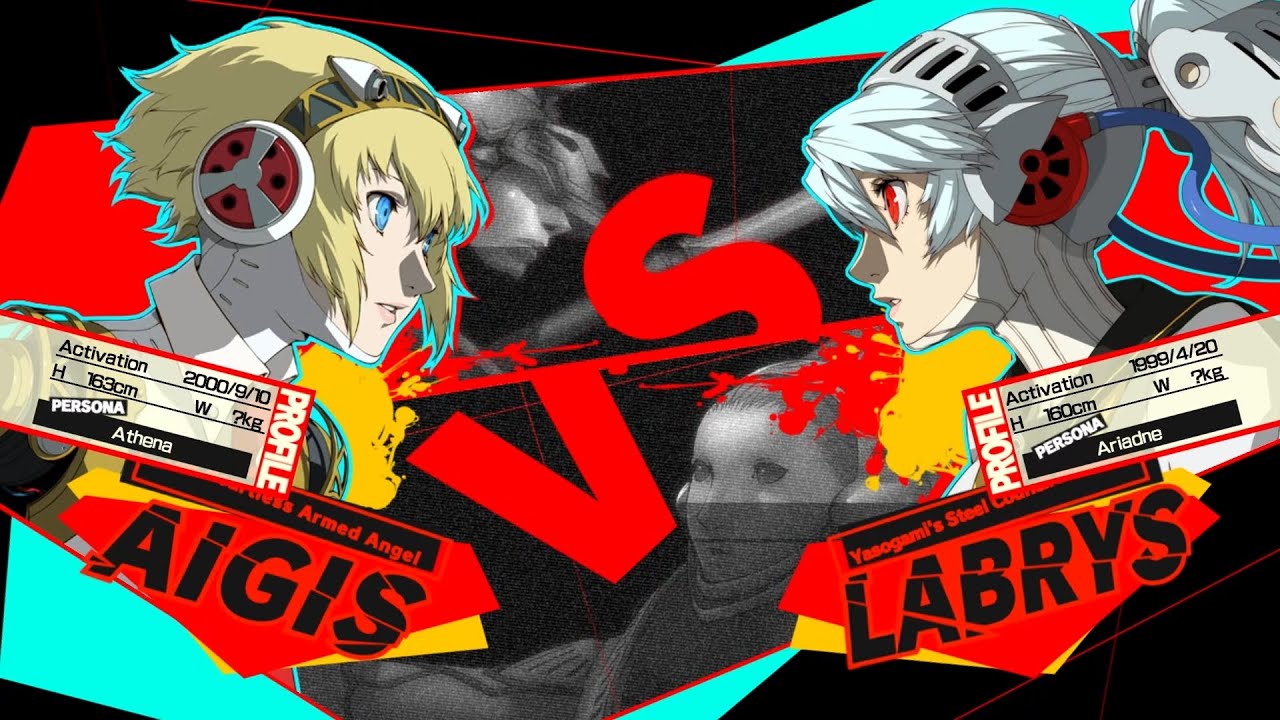 Hero (Aigis) vs Aurha (Labrys) | Long set [P4U2R]