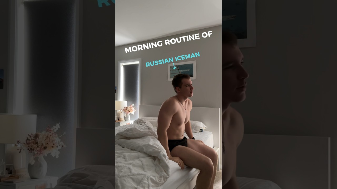 Russian Iceman Morning Routine|ASMR #asmr #morningroutine #dayinthelife #gym #grwm #shorts #icebath