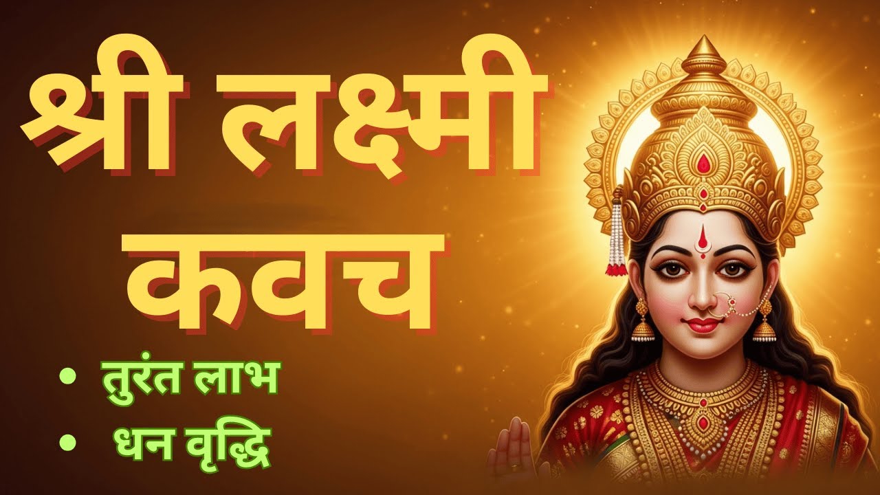 Shri Lakshmi Kavach | श्री लक्ष्मी कवच | Wealth & Prosperity Mantra | Yogi Voice | Maa Lakshmi |