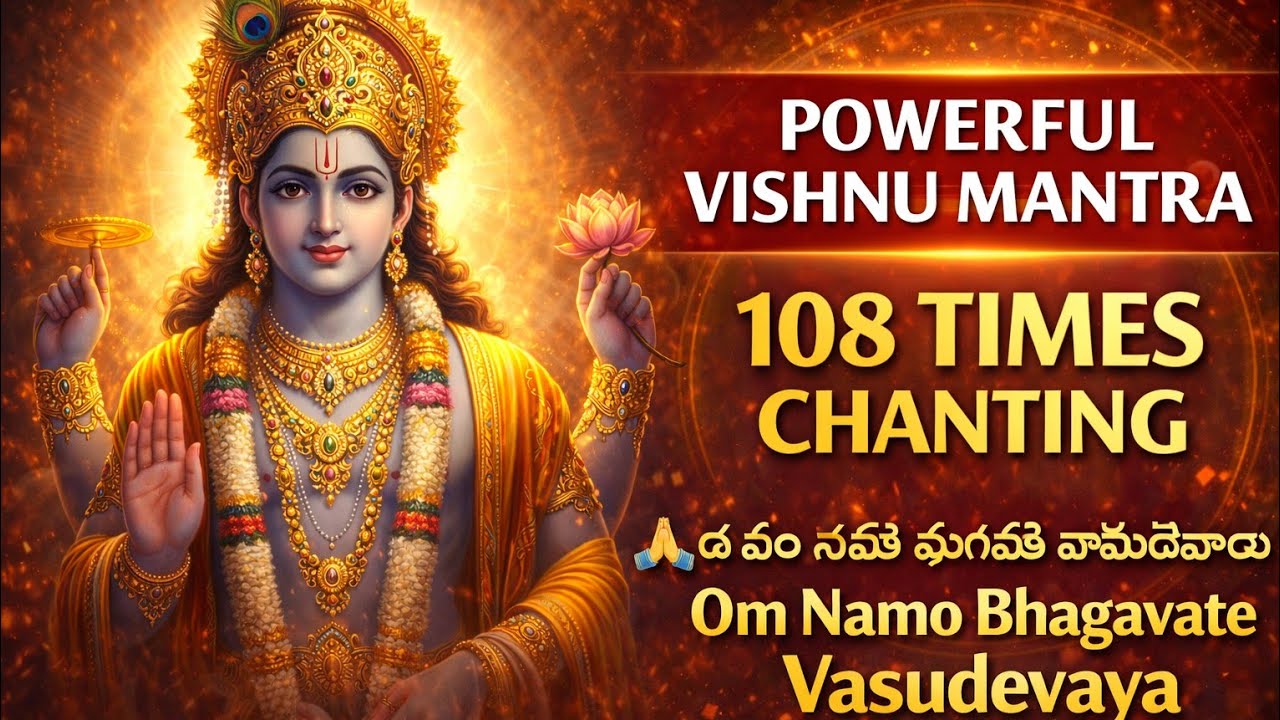 🙏 ఓం నమో భగవతే వాసుదేవాయ నమః Om Namo Bhagavate Vasudevaya 🙏🙏🙏