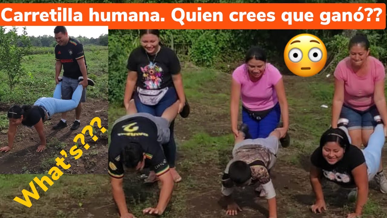 QUIEN crees que GAN&Oacute;??? 🤔🤔🤔LA CARRETILLA HUMANA.