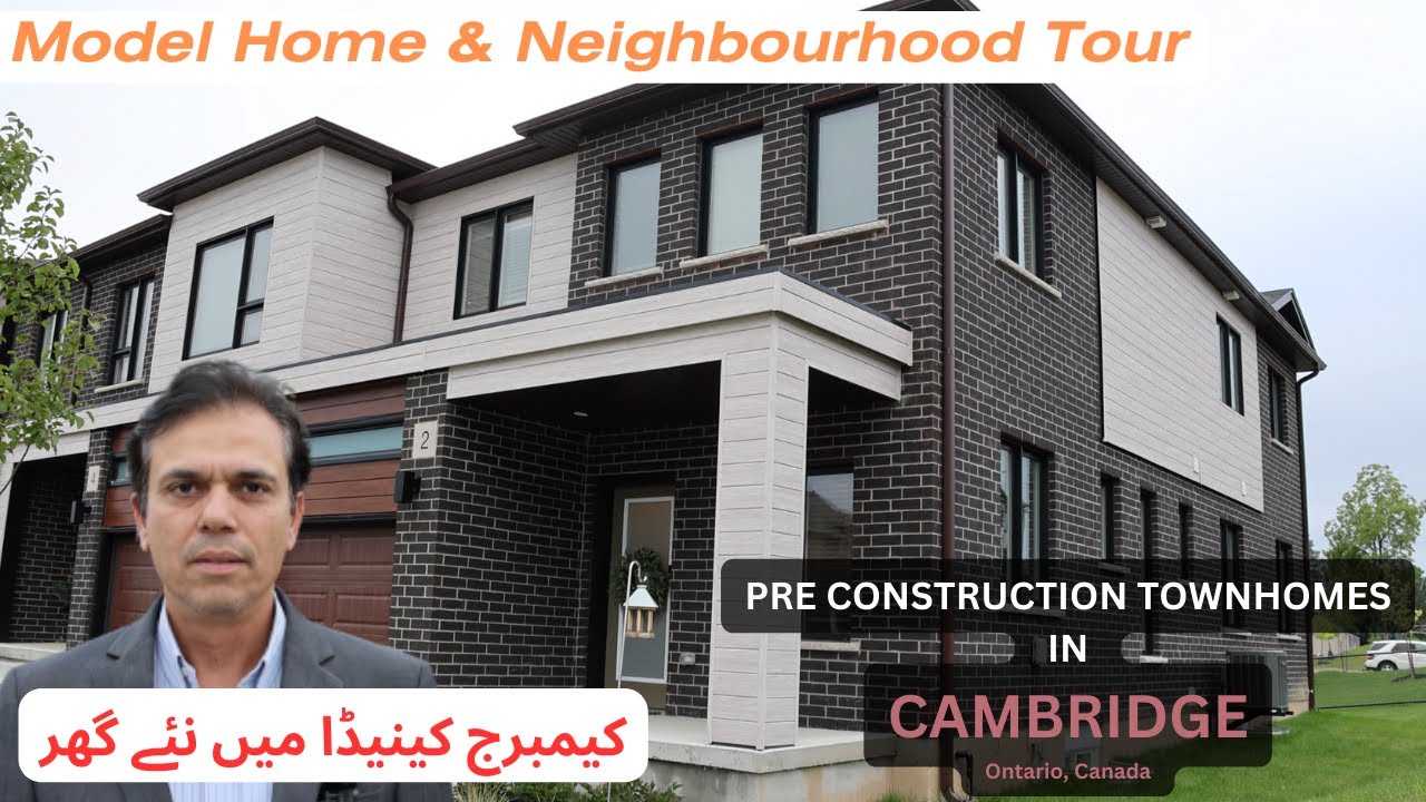 Home Tour | Neighbourhood Tour! New Townhouses in Cambridge 🇨🇦