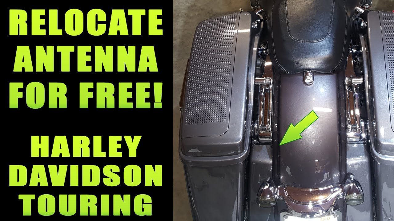 How To Relocate Your Harley Davidson Antenna FOR FREE.
