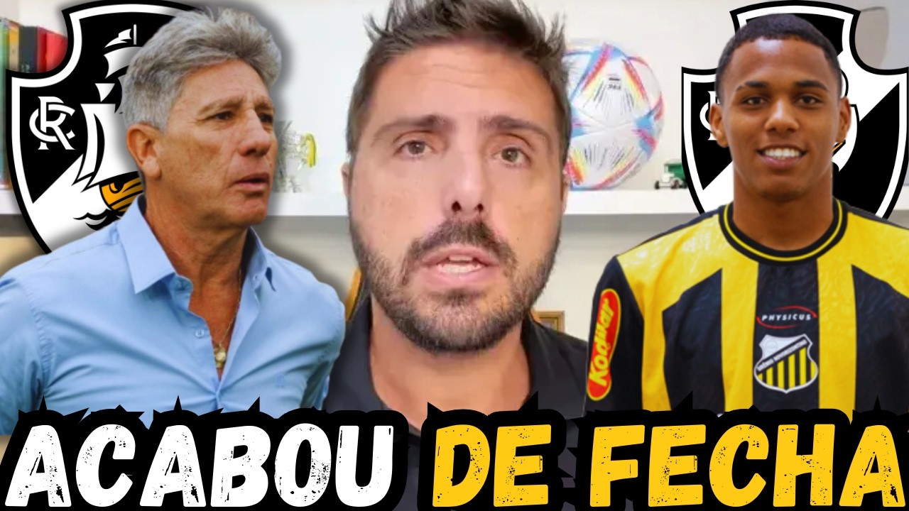 🚨URGENTE🚨FECHADO! VASCO ACERTA COM RENATO GAUCHO É AVANÇA PARA FECHA COM ZAGUEIRO!