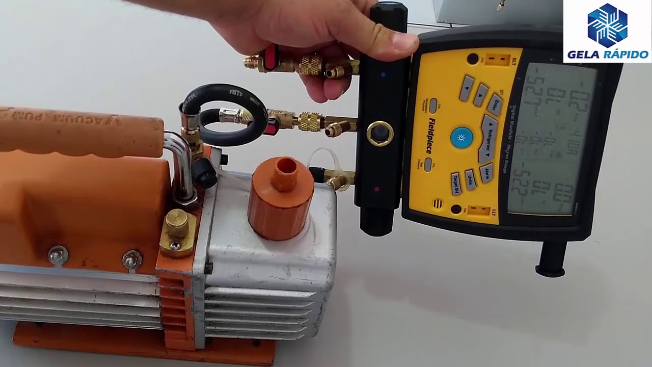 Como Testar Bomba de Vácuo com Vacuometro Digital