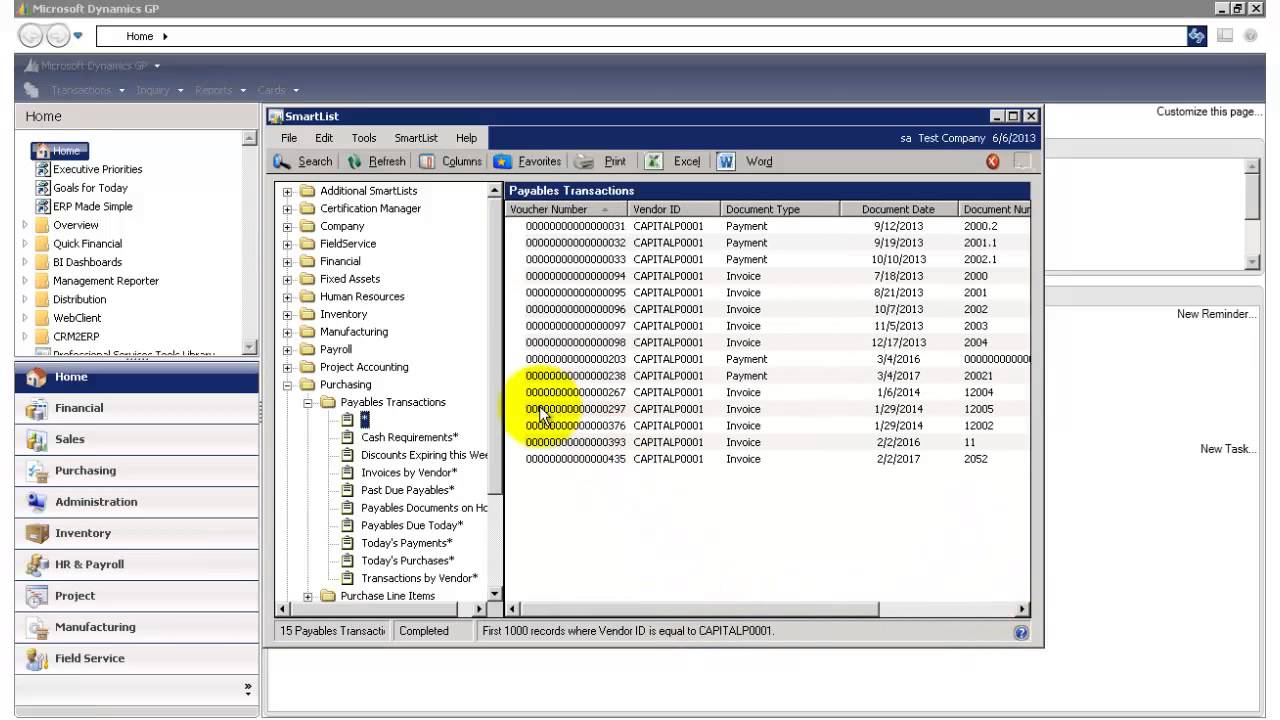 Microsoft Dynamics GP - How to Use SmartList