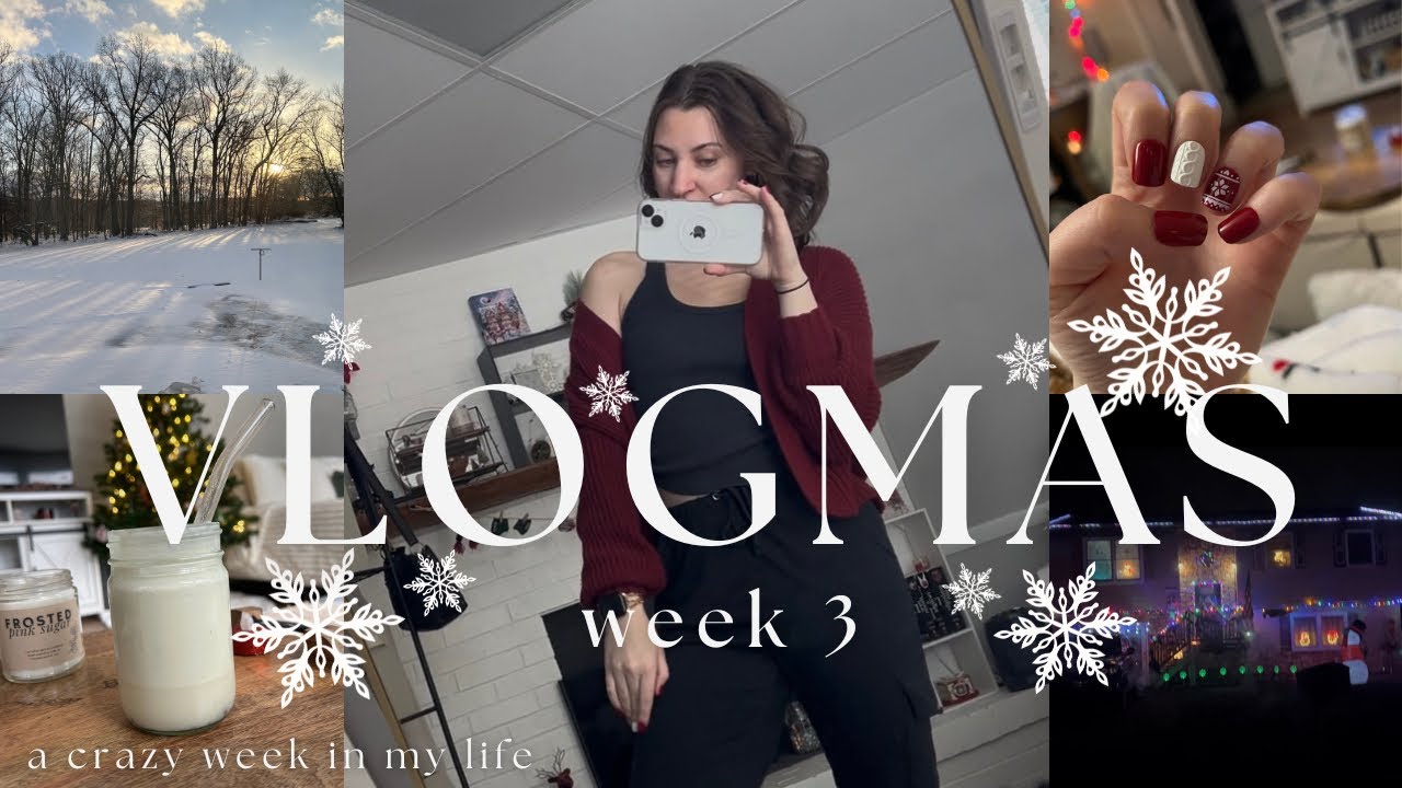 VLOGMAS week 3 (nails, shopping, holiday drink recipe) ☃️🧋