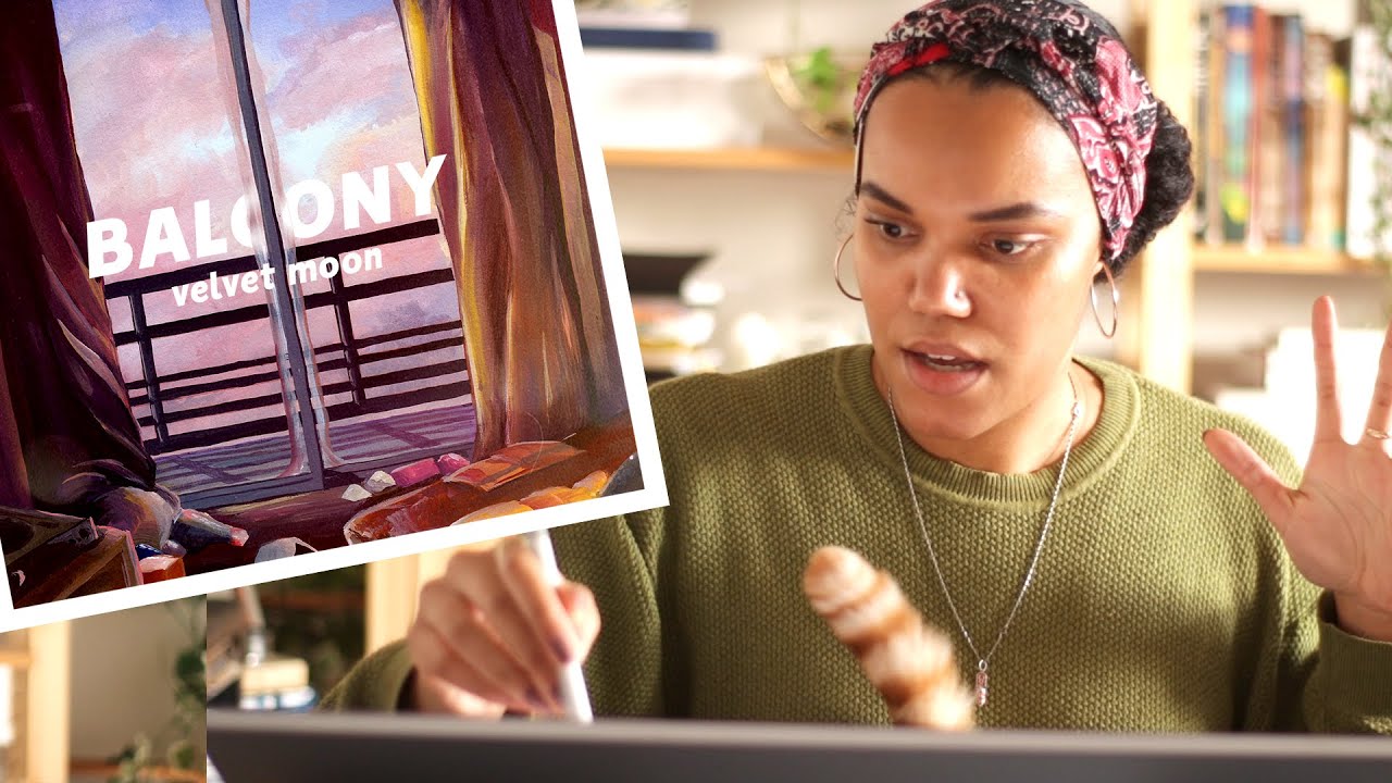 Designing and Painting an Album Cover &middot; Commission Time &middot;  E.1