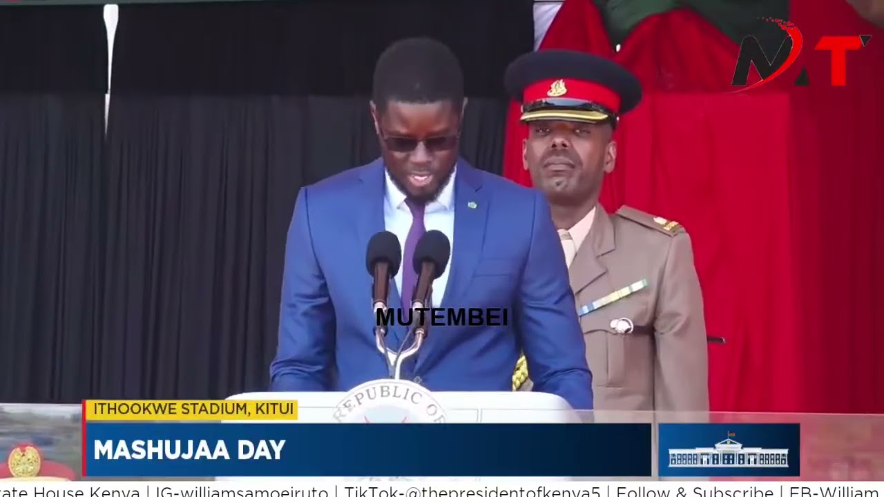 Senegal President full speech in Kenya Mashujaa Day in Kitui County!!