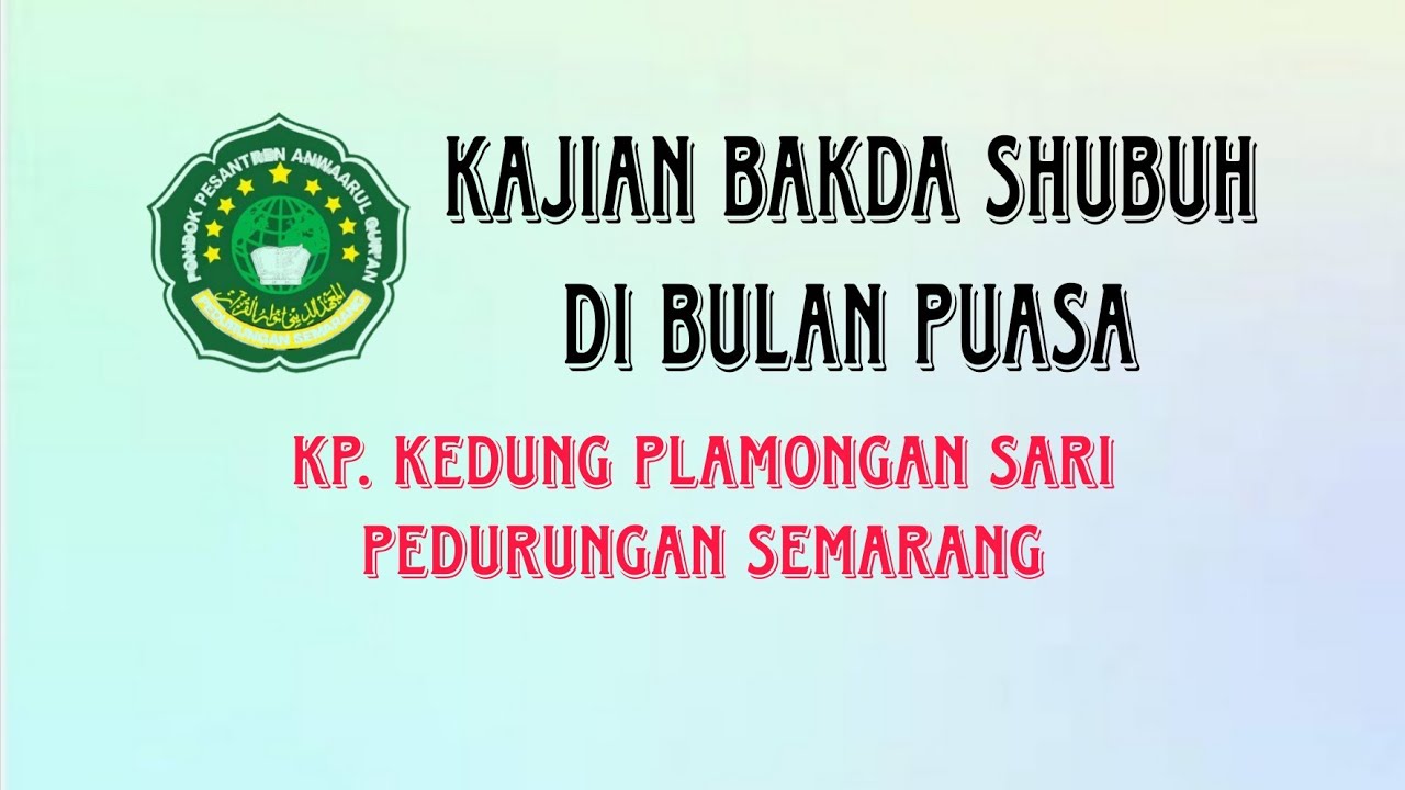 #Live Makan ba'da isya' bukan sahur...? bersama K Muhammad Shohib
