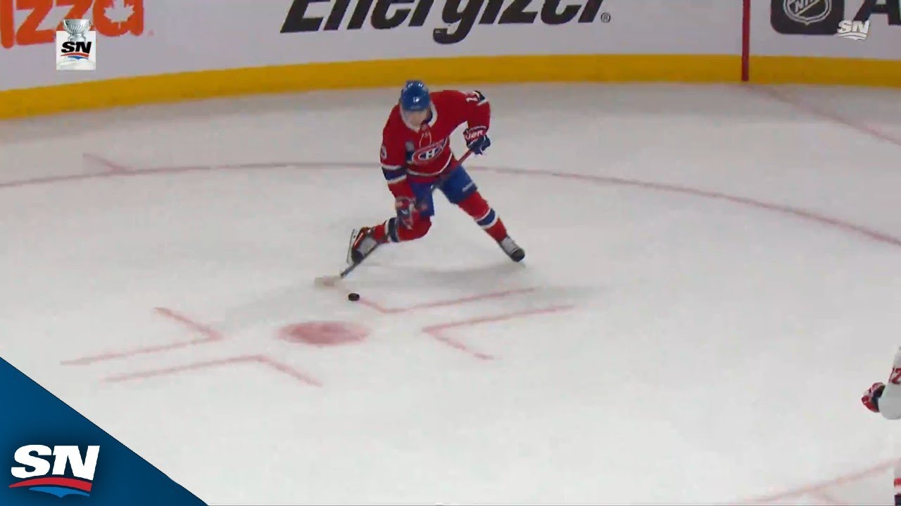 Canadiens' Lane Hutson Tees Up Cole Caufield For Power-Play Marker