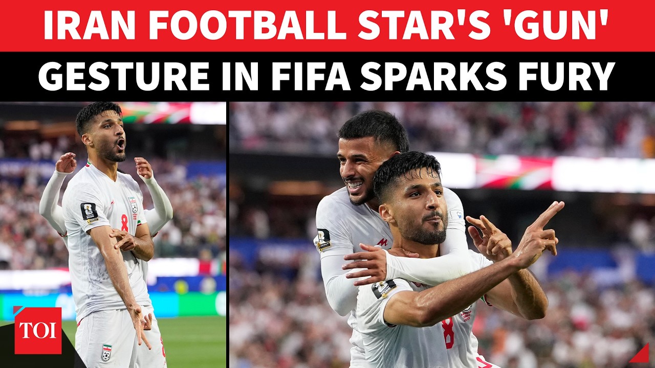 Iran WC Star's 'GUN' Celebration In FIFA Opener Rattles U.S. | Gesture Sparks Fury, Visa Trouble