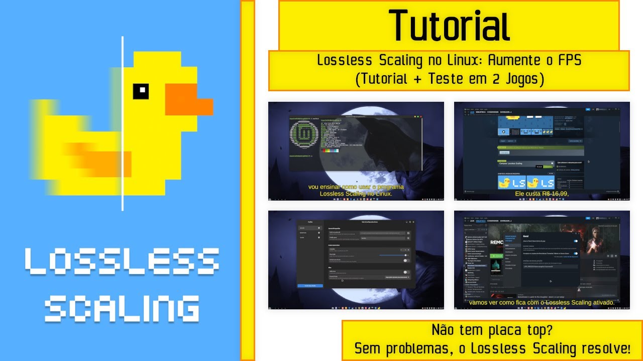 TUTORIAL - LOSSLESS SCALING no Linux AUMENTE o FPS (Tutorial + Teste em 2 Jogos) #linux