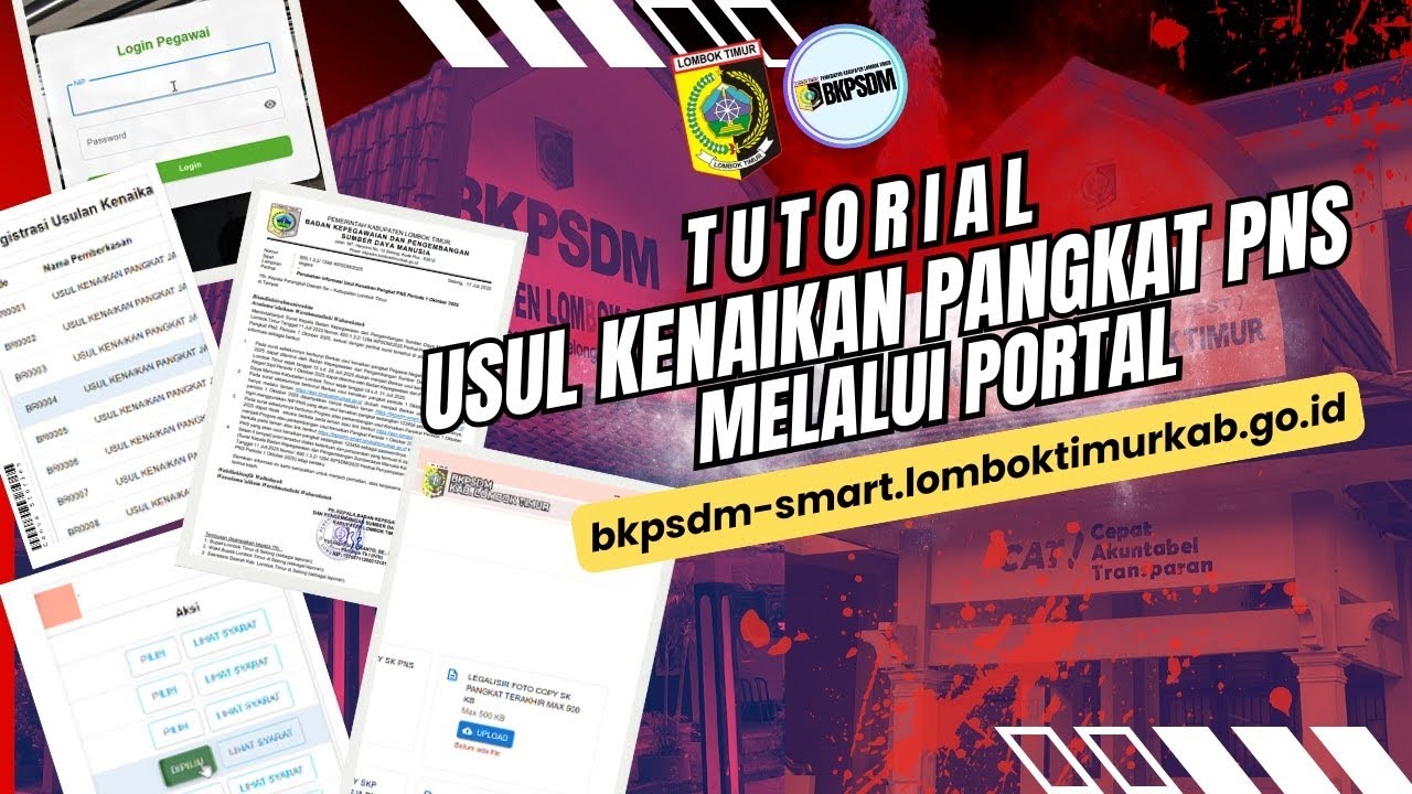 Cara usul Kenaikan Pangkat PNS melalui portal bkpsdm-smart.lomboktimurkab.go.id. | BKPSDM Kab. LOTIM