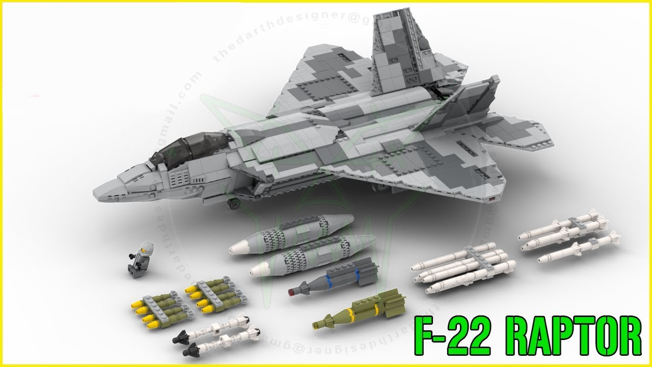 LEGO F-22 RAPTOR | 1:34 Minifig Scale | Lockheed Martin