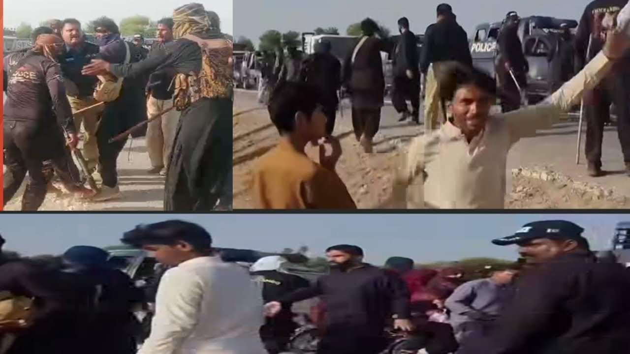 GarftarPolice lathicharge students protesting against Dharki Mari gas. Firing, arrests.