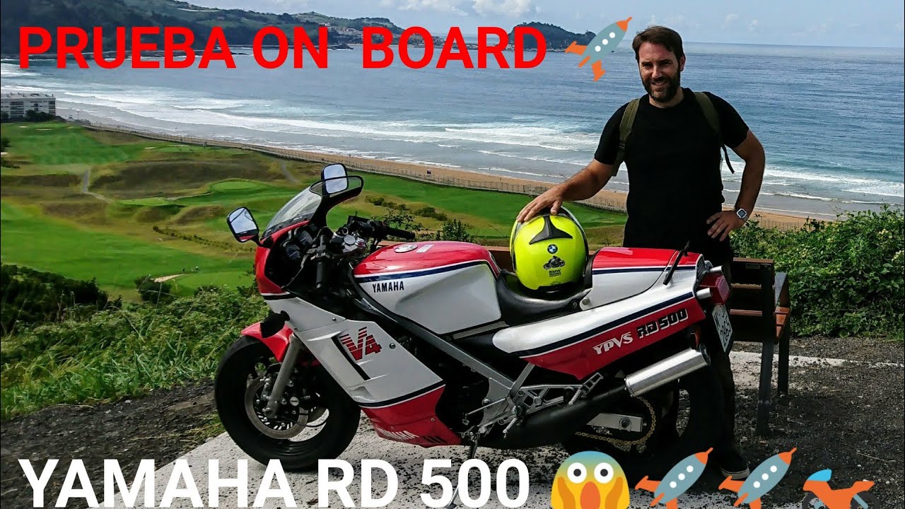 YAMAHA RD 500 LC V4 YPVS дорожный тест с видеокамерой на шлеме