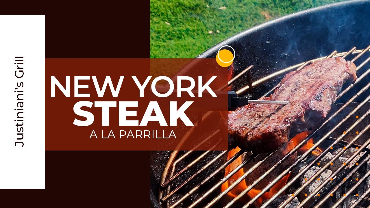 New York Steak a la parrilla / weber grill 22