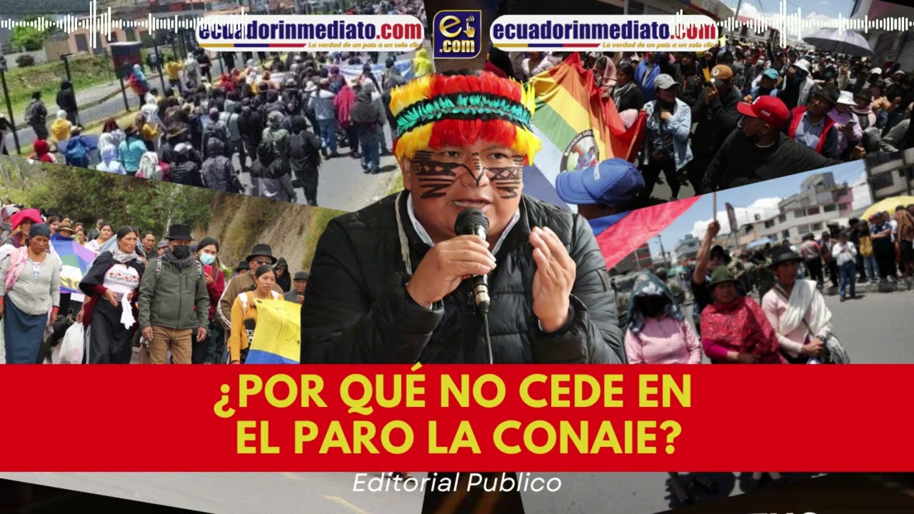 ¿POR QUÉ NO CEDE EN EL PARO LA CONAIE?
