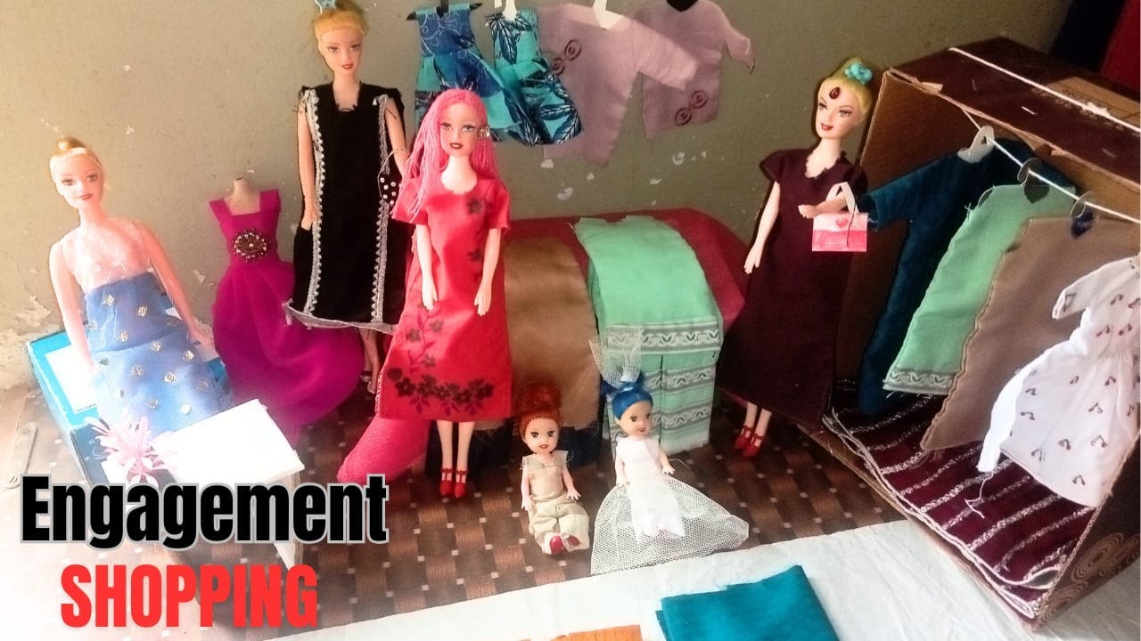 Doll’s Family Went to the Market for Engagement Shopping | Full Shopping Vlog
