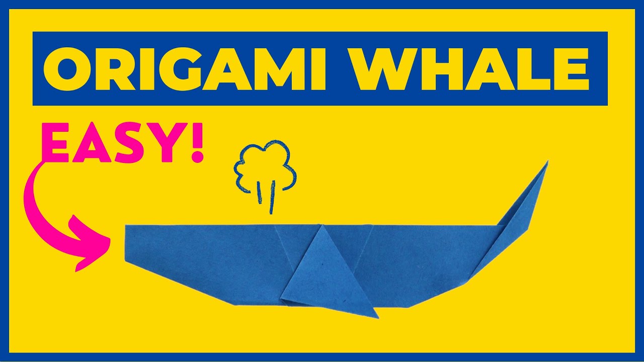 EASY Origami Whale | Tutorial for Beginners STEP-BY-STEP 🐳