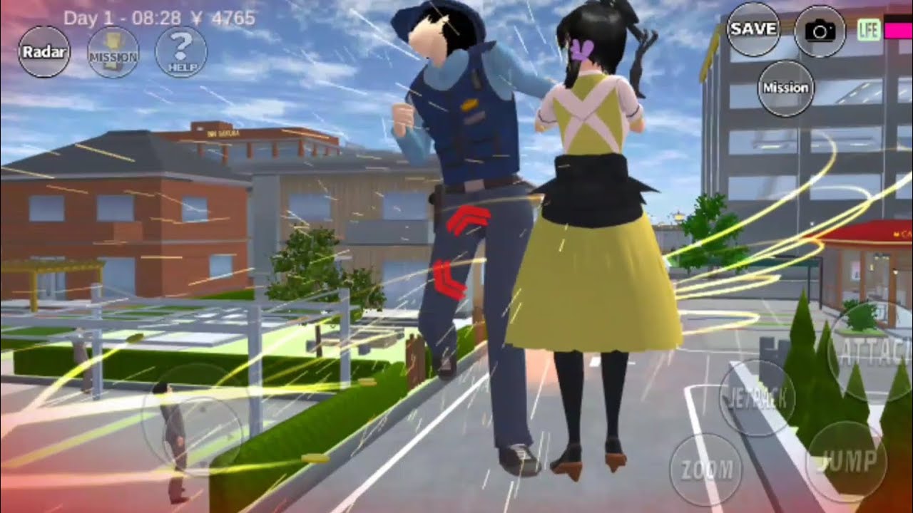 Police jadi sasaran warga karena merusak lingkungan#sakuraschoolsimulator 