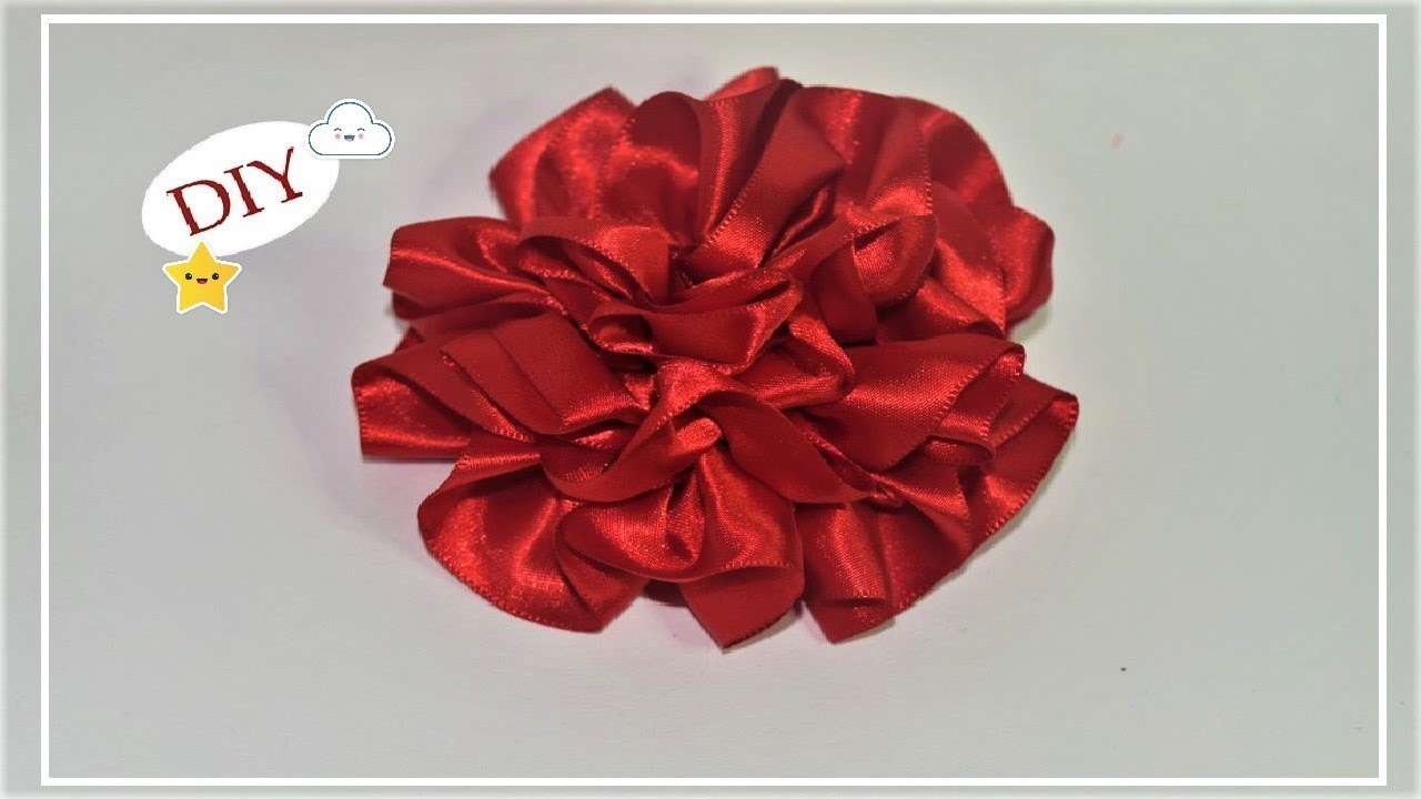 Flor M&aacute;gica - Flor armada de list&oacute;n #3- Tutorial - DIY - AnabelMonGar