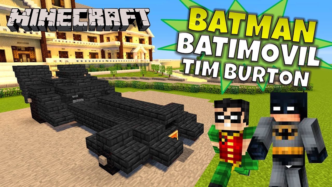 Minecraft: Tutorial, Batimovil de Batman (Batmobile) Tim Burton (1989).