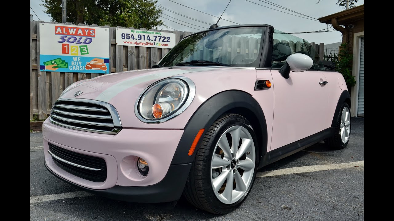 2015 MINI Cooper Convertible in Rare Pink! Low Miles! #MiniCooper #Convertible #LowMiles