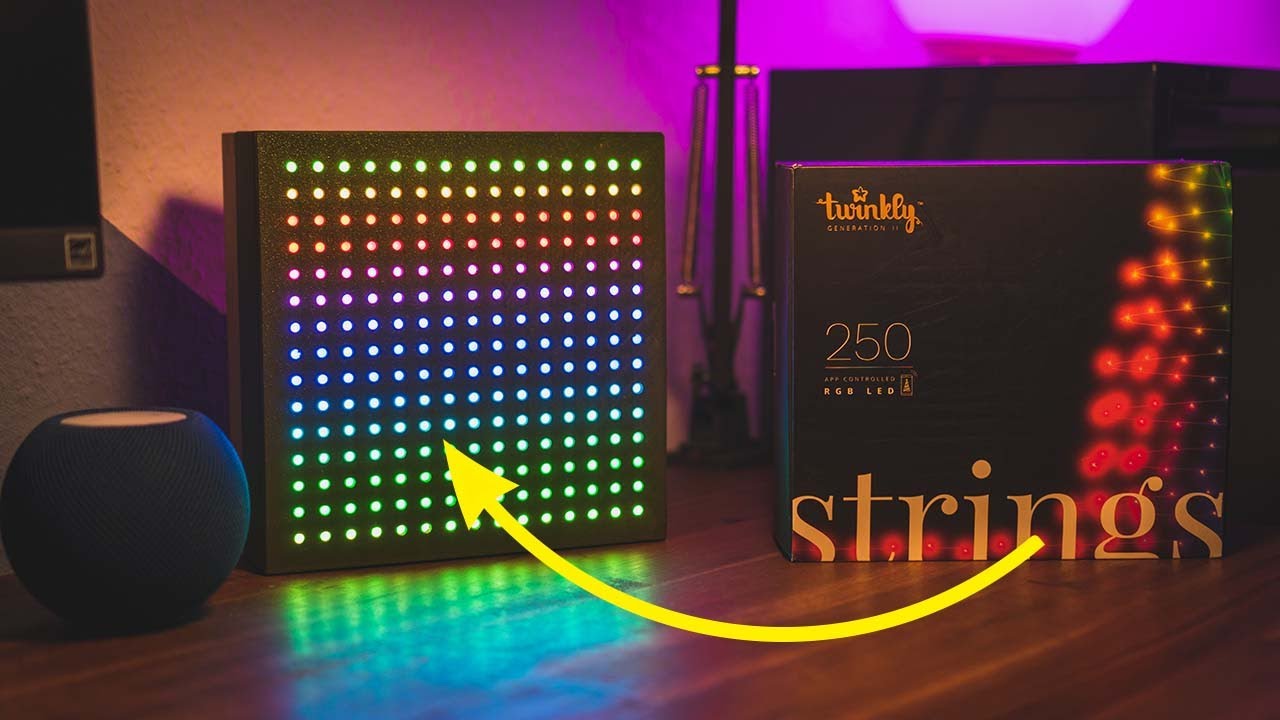 Pixelbild SELBST gebaut mit Twinkly strings und einem 3D Drucker!