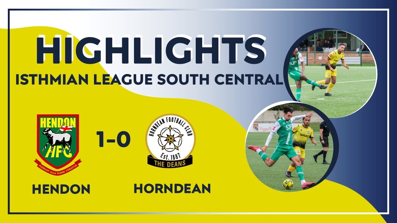 HENDON 1-0 HORNDEAN - Highlights 18 October 2025
